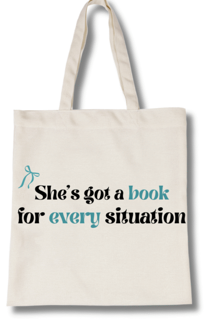 תיק ״She's got a book for every situation״